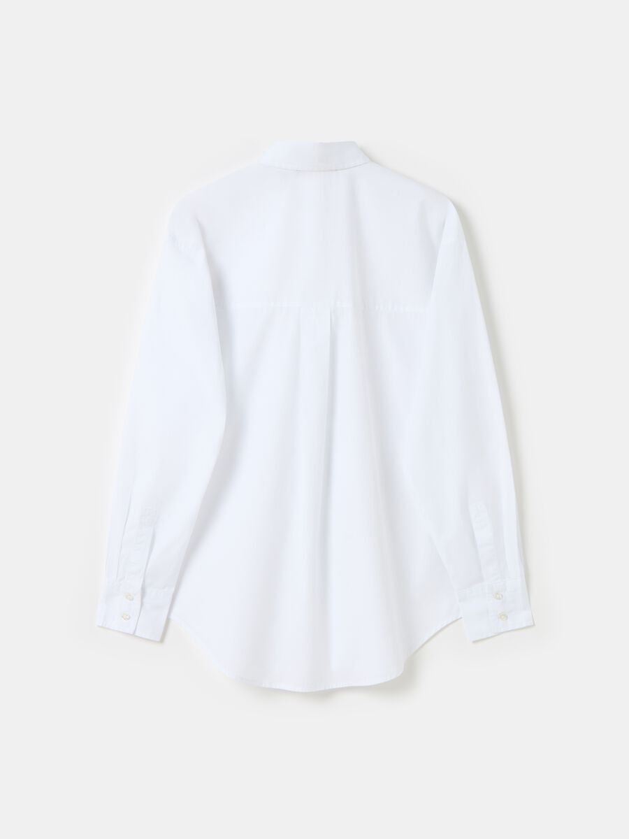 Oversized shirt in cotton with pocket_4