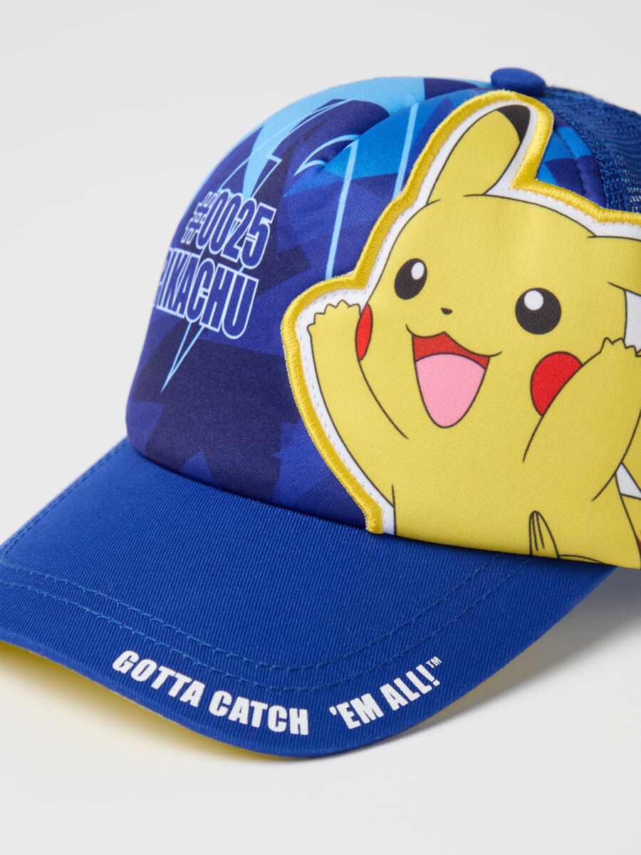 Blue Pikachu Print Hat_1