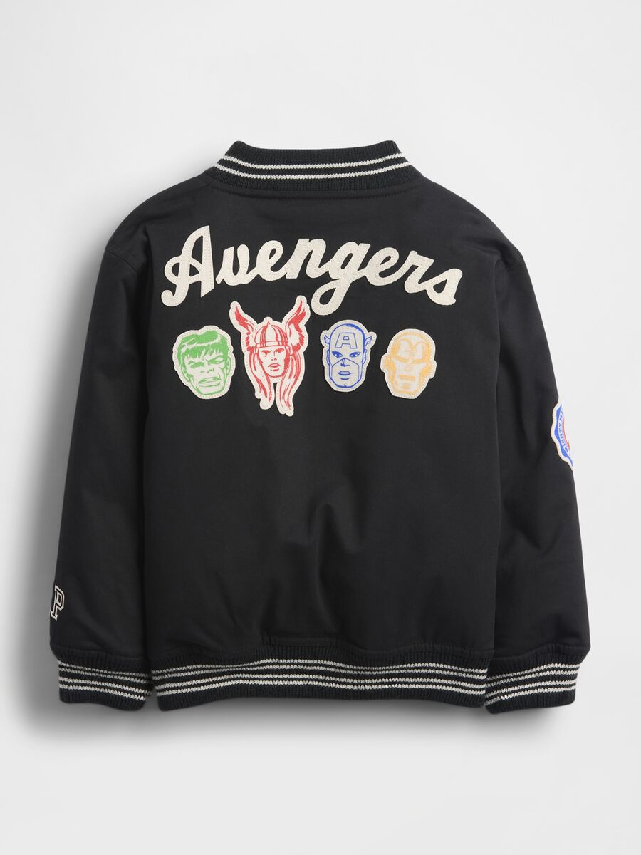 Avengers black bomber jacket for kids_1