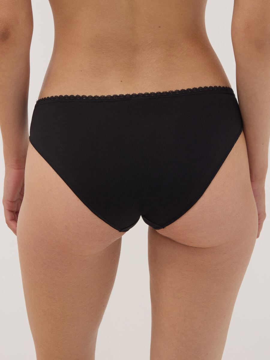 Tripack slip neri e bianchi in misto cotone organico elasticizzato_2
