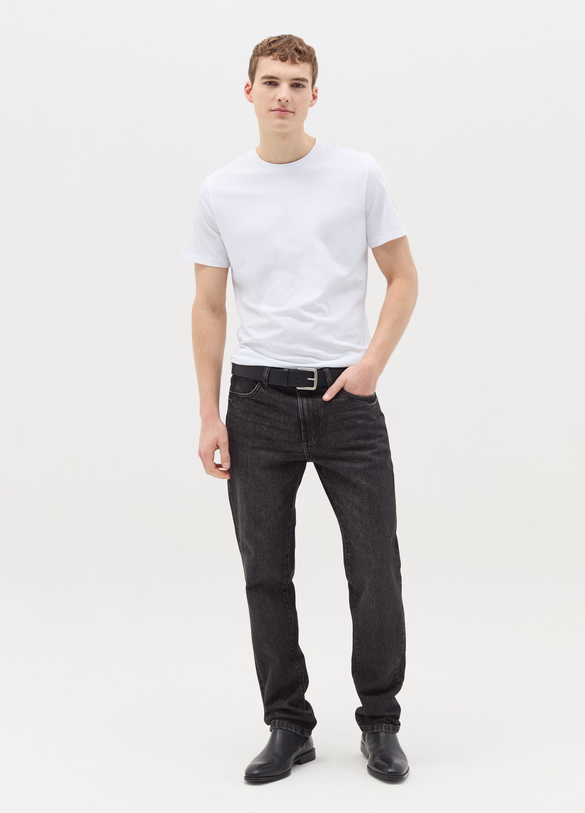 T-shirt regular fit in cotone 