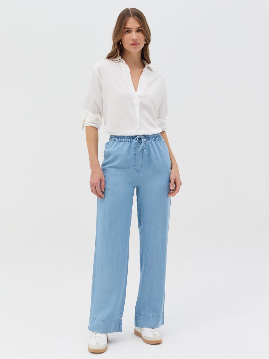 Relaxed-fit trousers in Lyocell_0