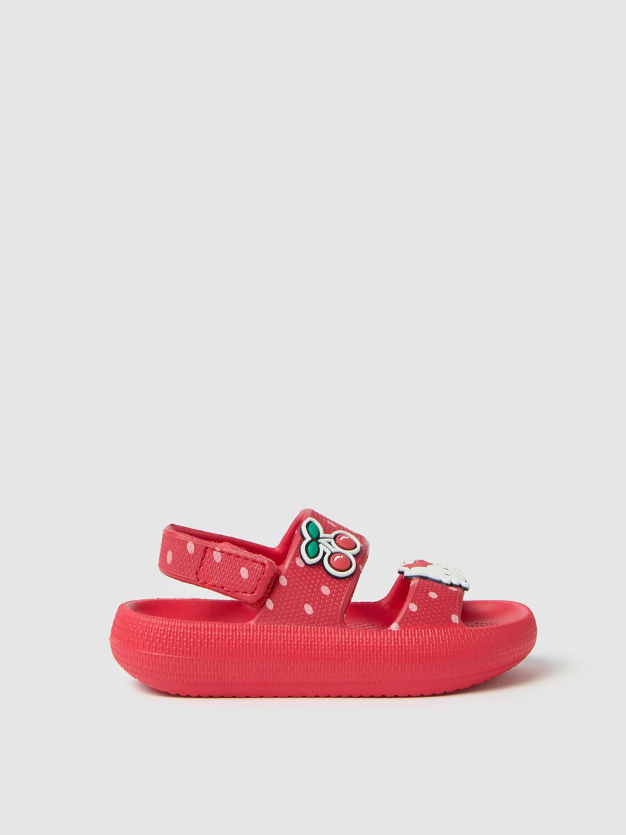 Red Hello Kitty Baby Sandals_0