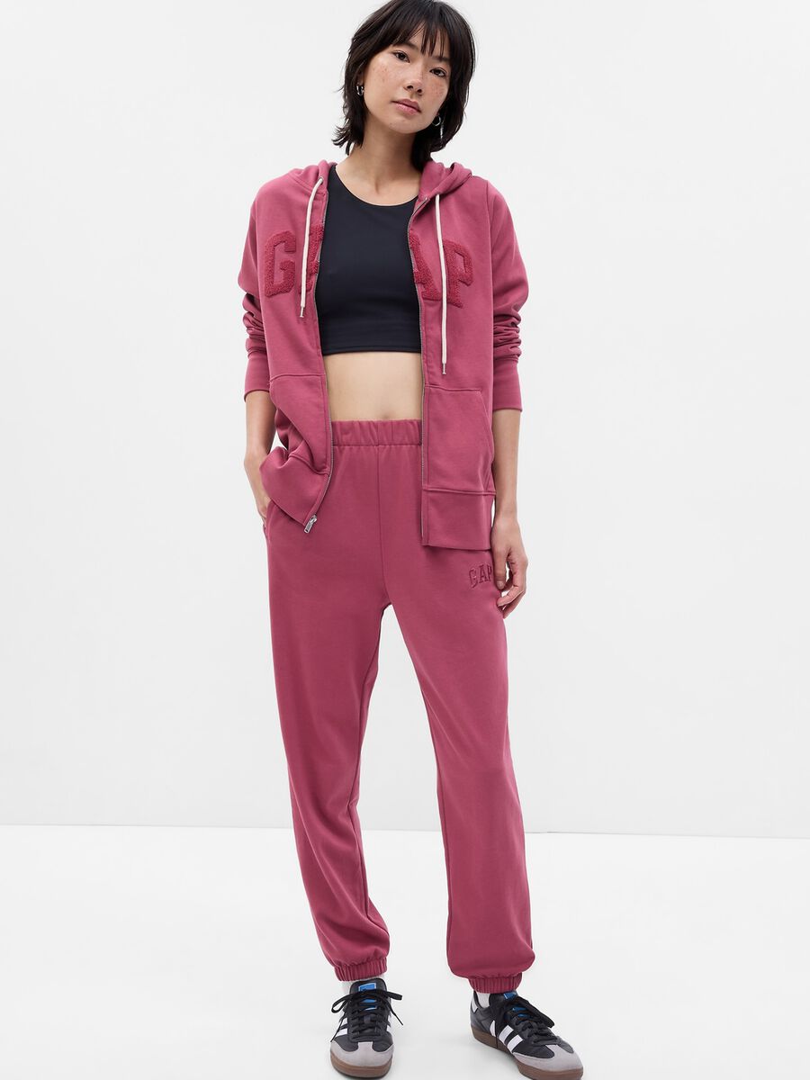 Full-zip in French Terry applicazione logo boucle_0