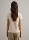 Beige pure cotton crew-neck T-shirt, regular fit_3
