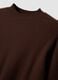 Maglia marrone in misto viscosa e lana regular fit_1