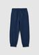 Children's blue jogger trousers in pure cotton regular fit_0