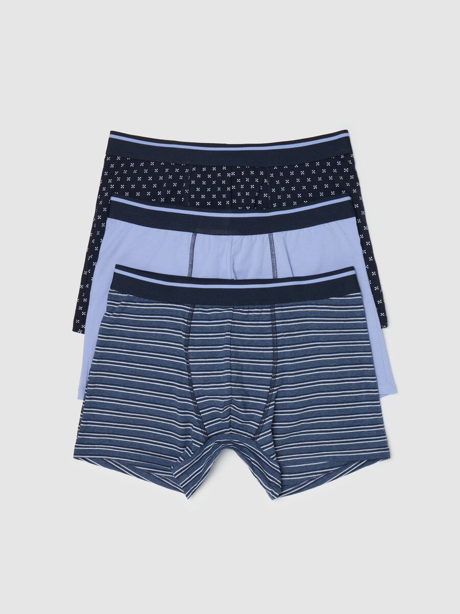 Three-pack midi boxer shorts with striped trim_4