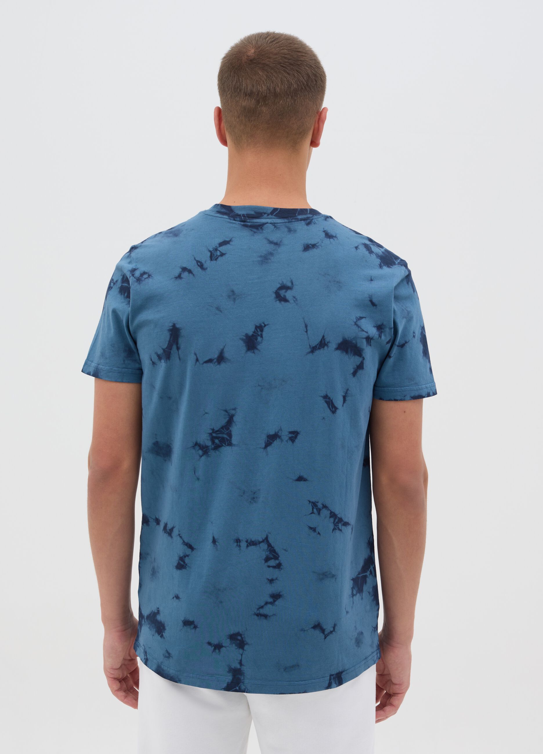 Blue Short Sleeve T-Shirt with Everlast Print