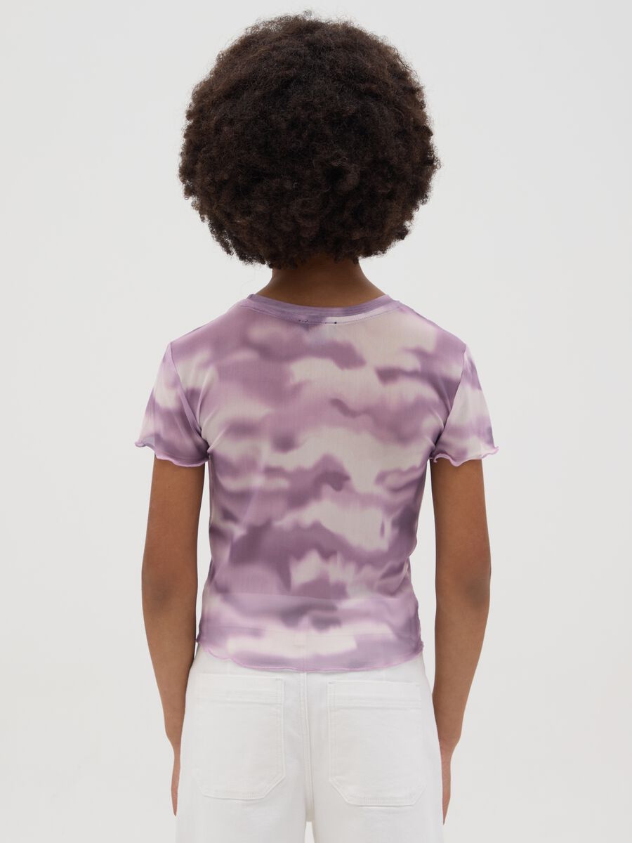T-shirt da ragazza in tessuto elasticizzato multicolor fitted_1