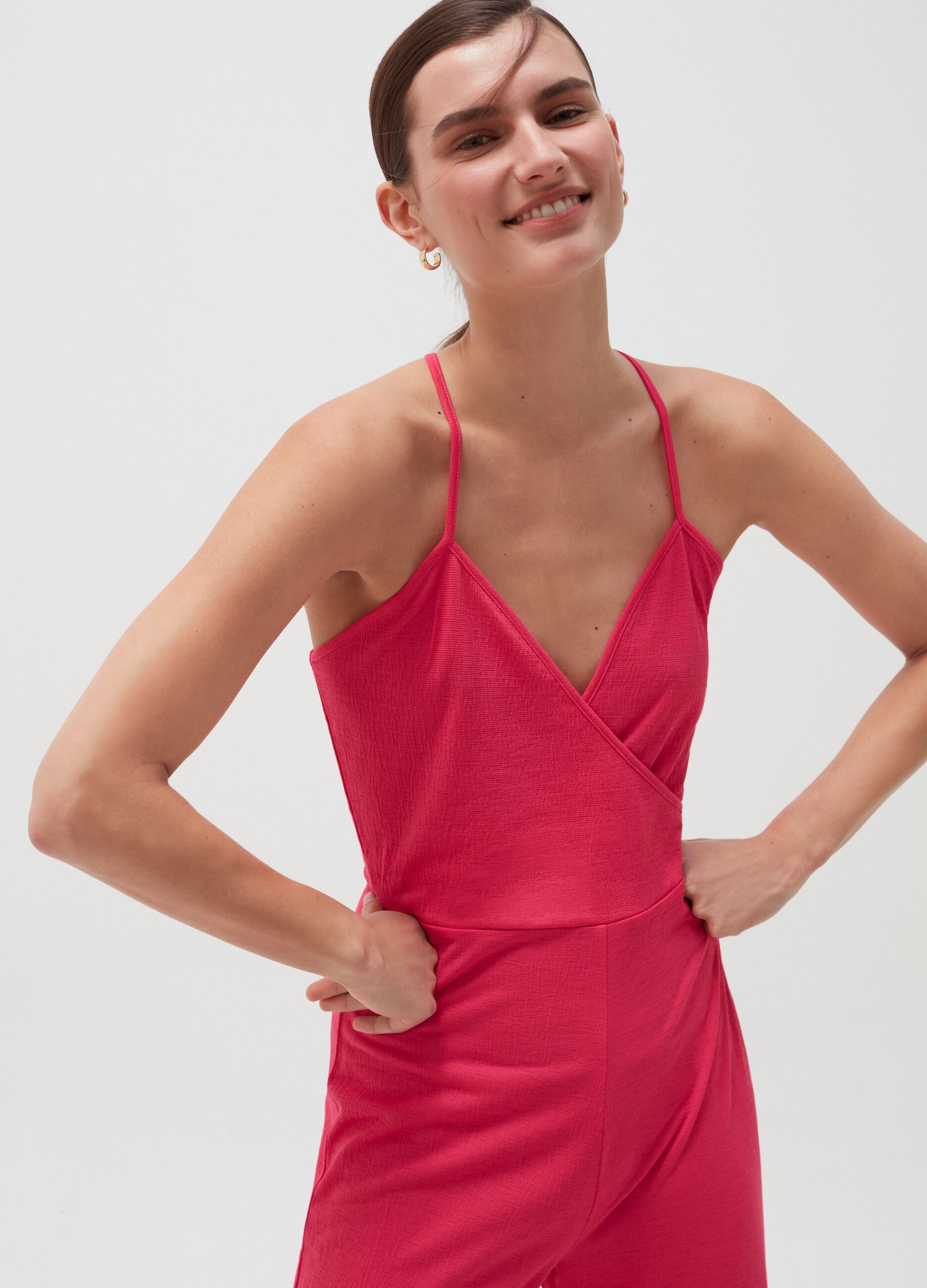 Playsuit with cut-out detail