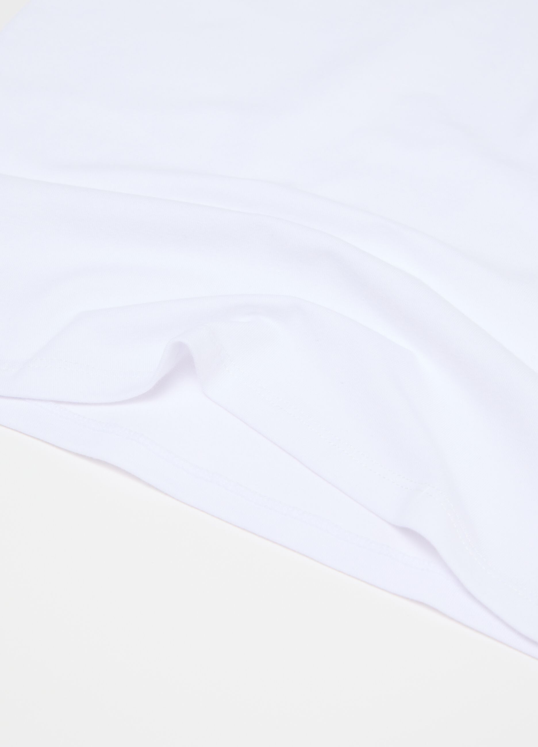 Two-pack racerback vests in stretch cotton