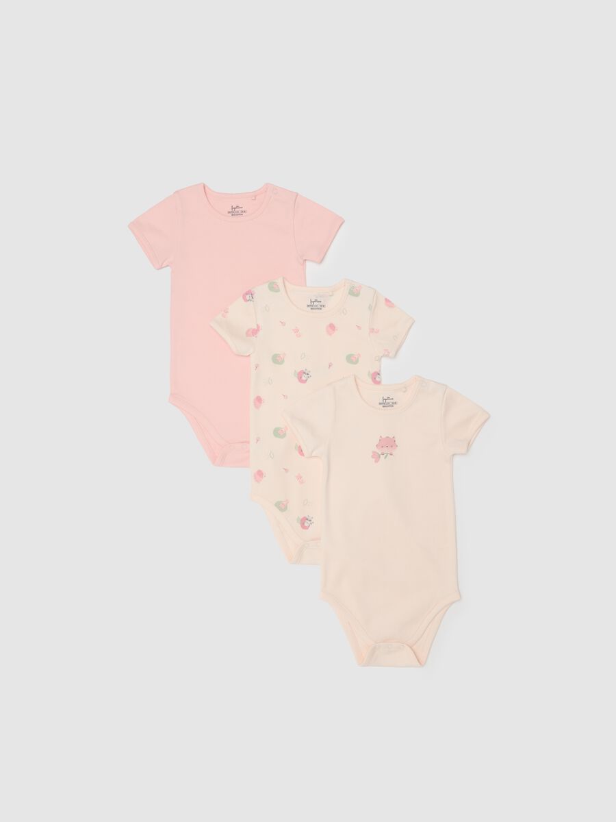 Bipack body da neonata in puro cotone multicolor_0