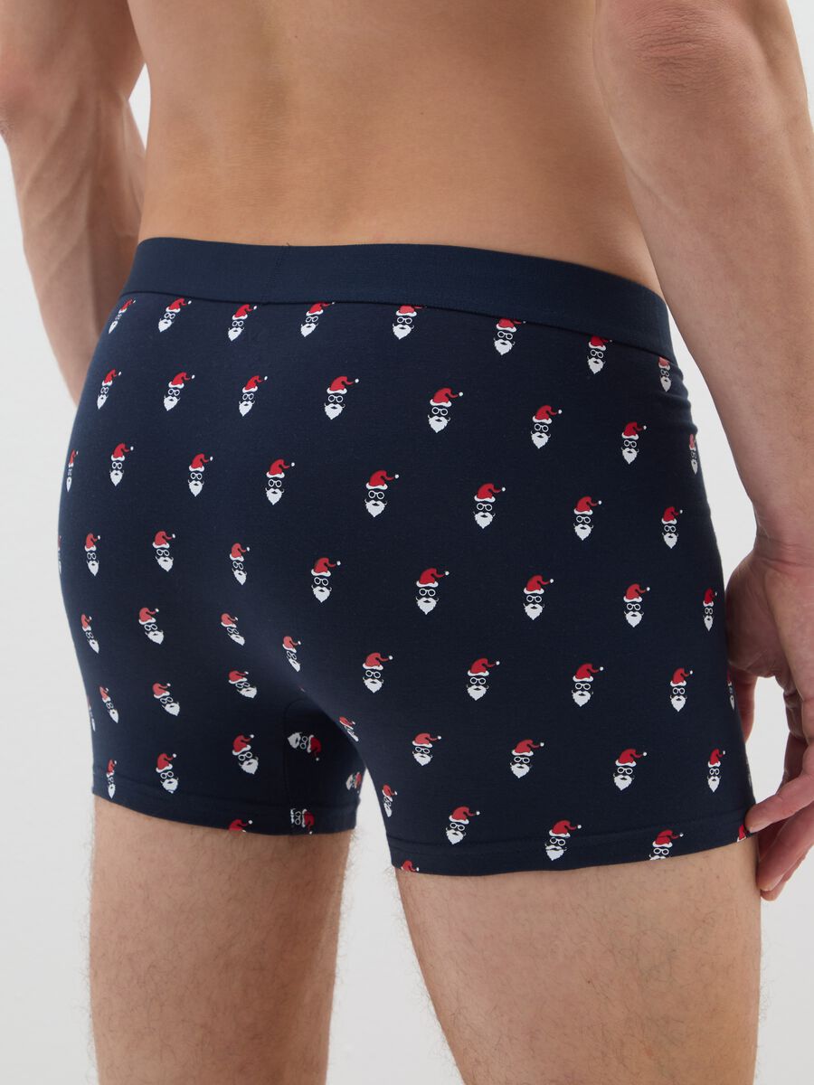 Multicolour stretch cotton regular fit boxer twin pack_2