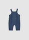 Multicolour baby set of t-shirt and dungarees in pure cotton_0