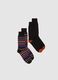 Multicoloured cotton socks twin-pack_0