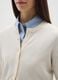 White regular fit cardigan with buttons_3