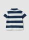 Multicoloured striped pure cotton polo for boys, regular fit_1