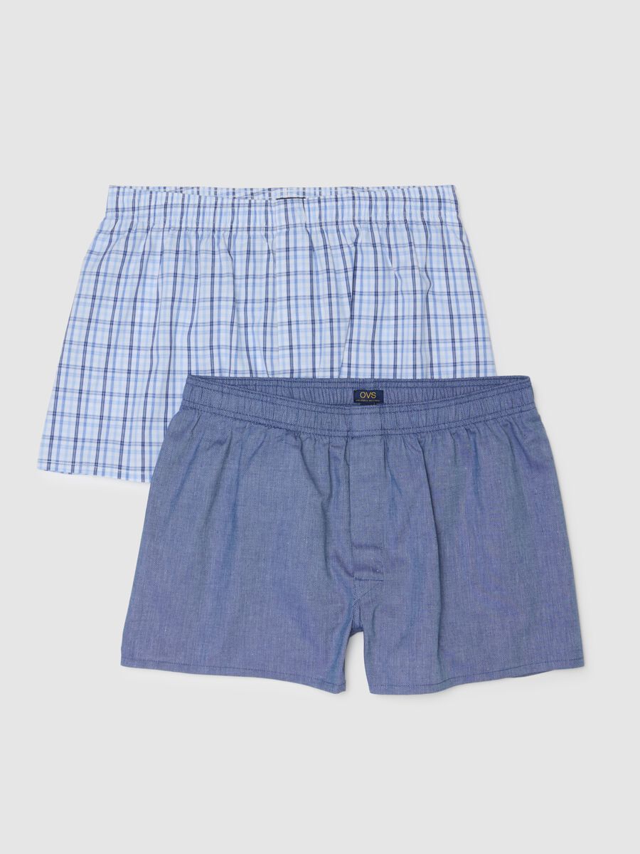 Bipack di boxer multicolor in puro cotone multicolor_4