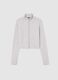 Crop Jersey Full-zip Grey Mélange_5