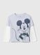 Cotton T-shirt with Mickey Mouse print_0