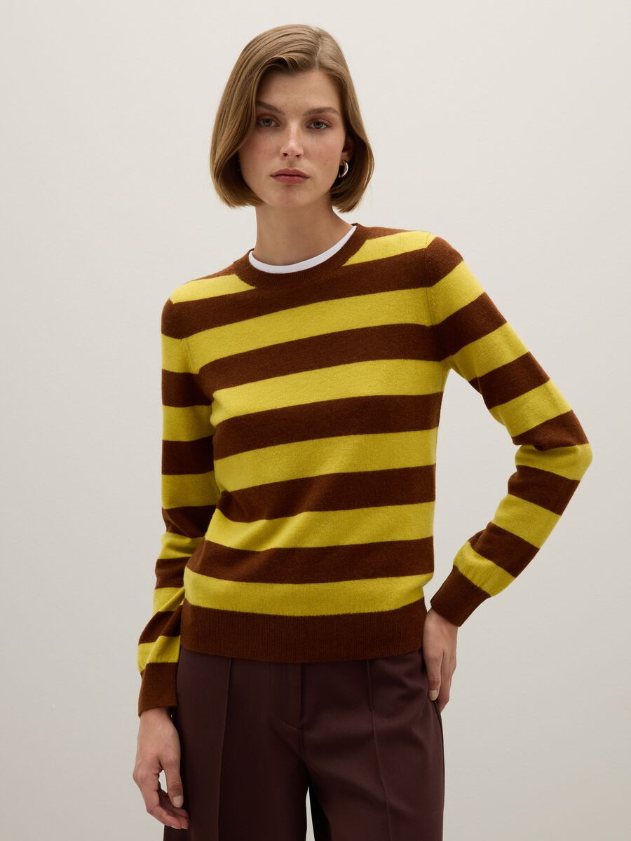 Maglione in pura lana multicolor regular fit_1
