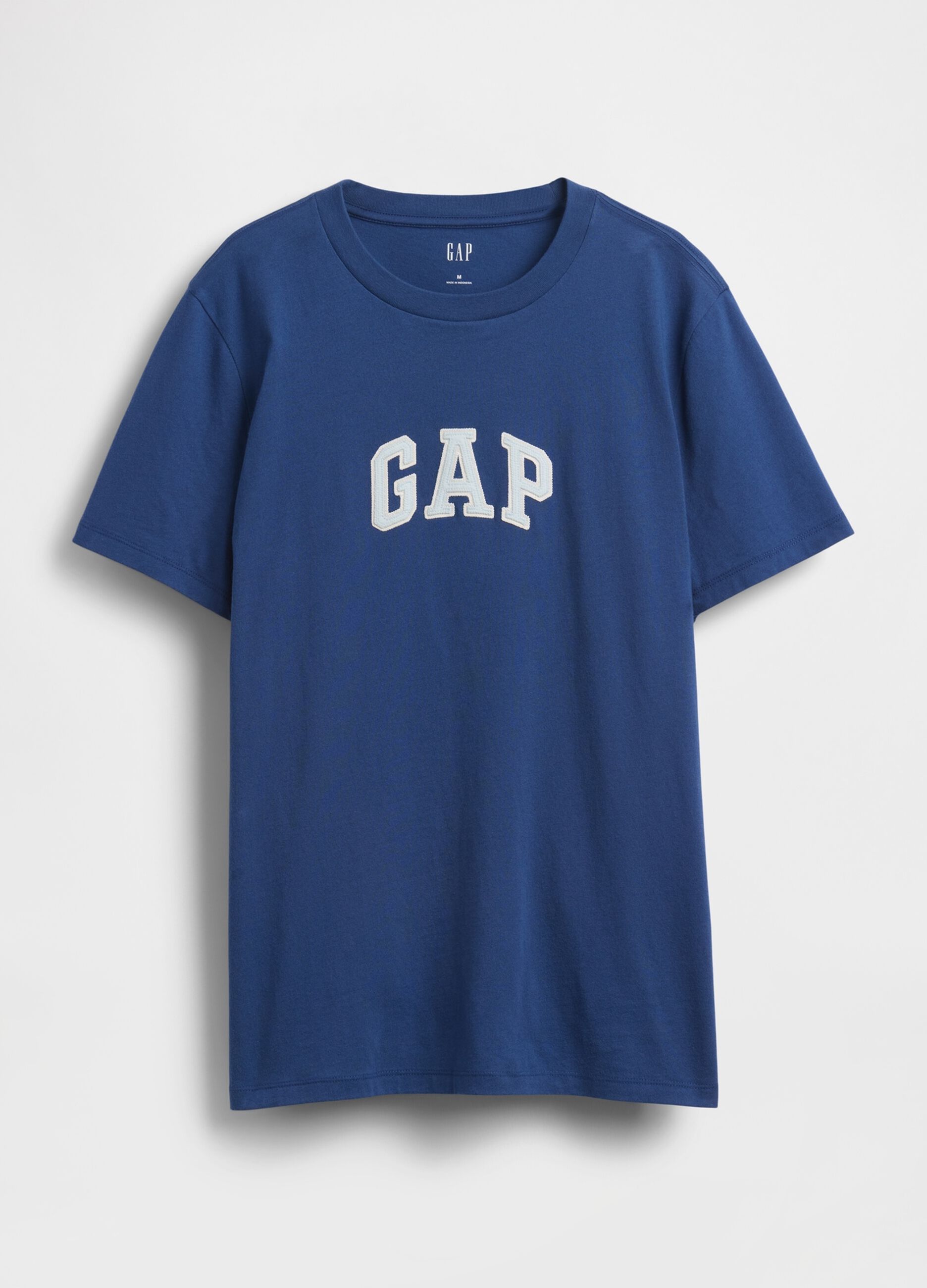 Short-sleeve pure cotton logo T-shirt