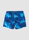 Blue shark-print swim shorts_0