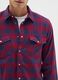 Multicolour pure cotton flannel shirt regular fit_3