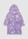 Dressing gown with hood and Frozen Elsa embroidery_0
