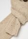 Beige Wool Blend Scarf_1