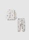 Multicolour baby girl's pure cotton regular fit pyjamas with prints_1