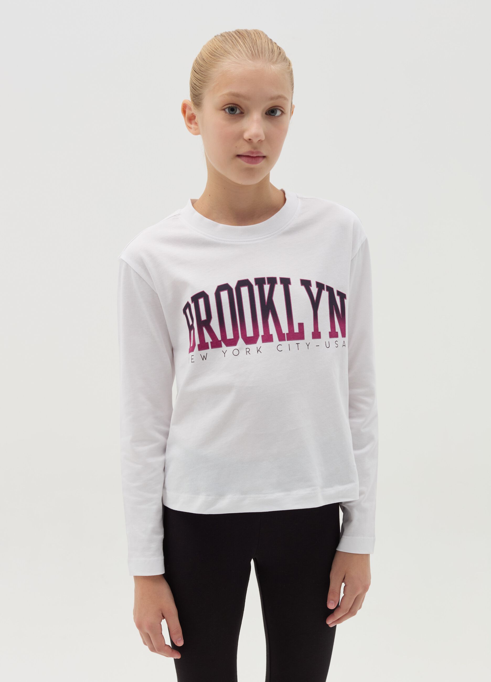 T Shirt Ragazza Bianco OVS