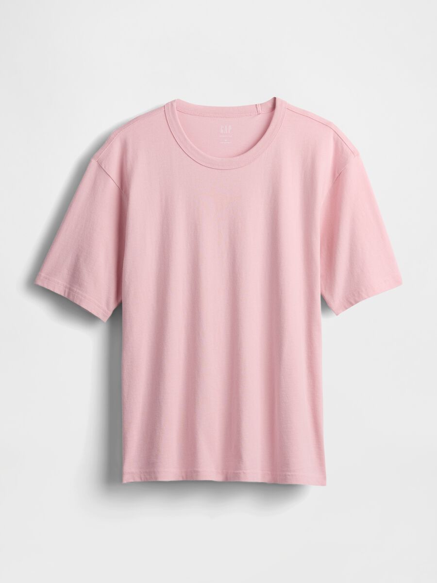 Pink pure cotton t-shirt_4