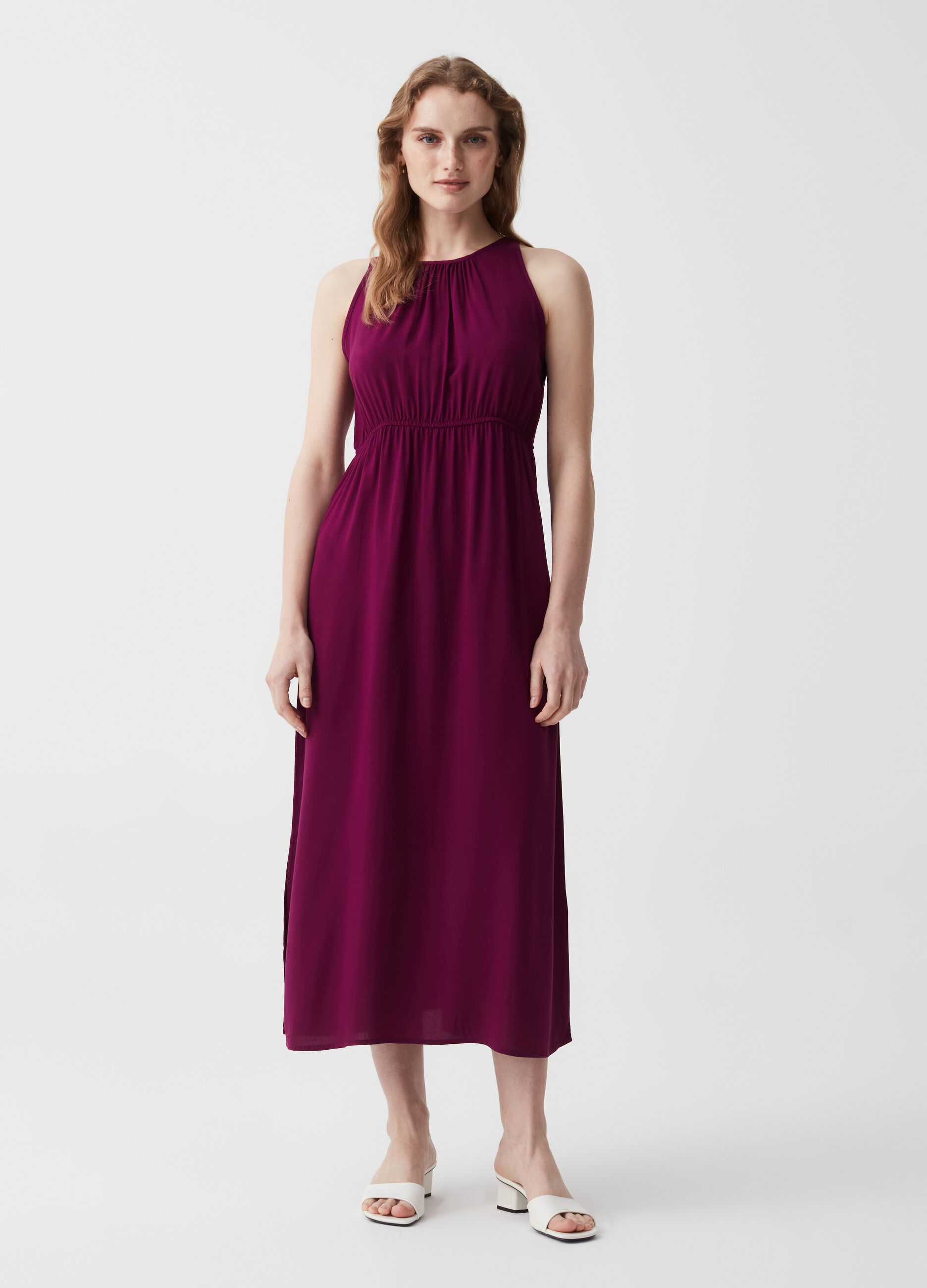 Ovs Vestito lungo in viscosa con scollo halter