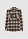 Multicolour long sleeve check shirt in pure cotton regular fit_0