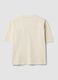 T-shirt bianca in puro cotone con stampa frontale Six Seven boxy fit_5
