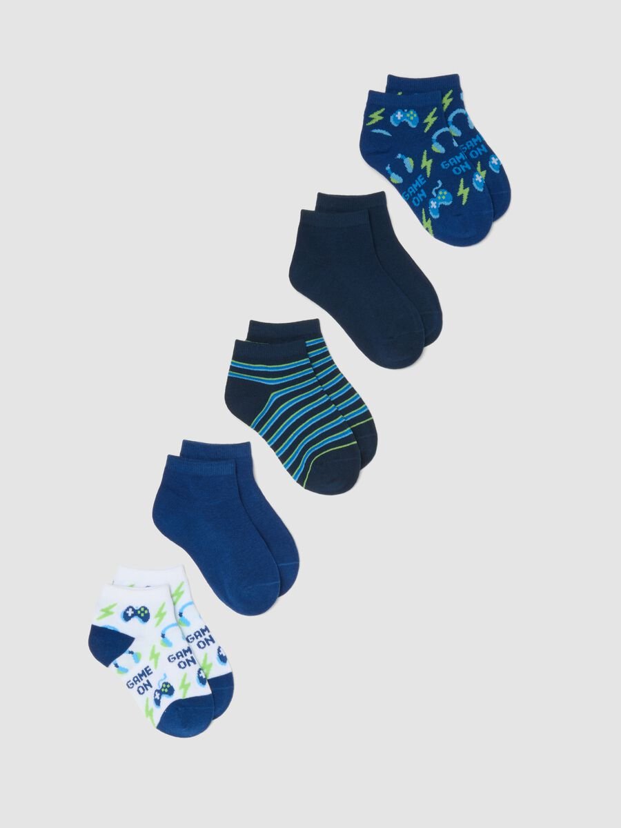 Multipack calzini corti in cotone multicolor per bambini_0