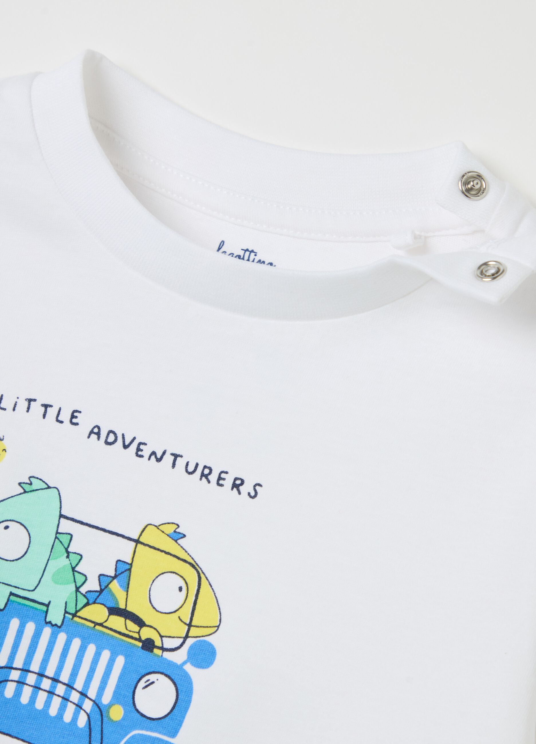 Organic cotton pyjamas with animals print