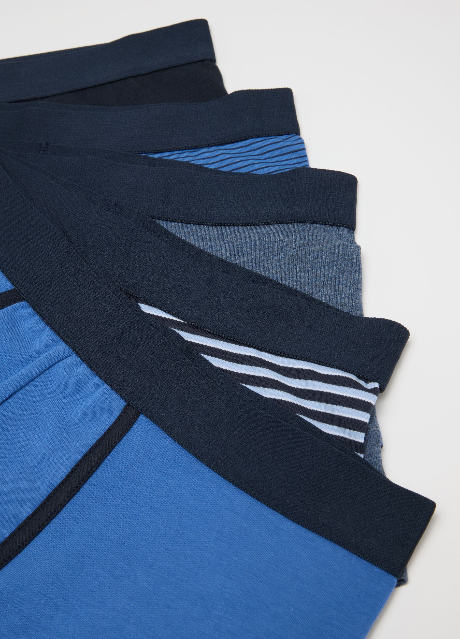 Multipack stretch cotton boxers in multicolour regular fit