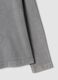 Grey pure cotton crew-neck T-shirt with rhinestone stars for girls_3