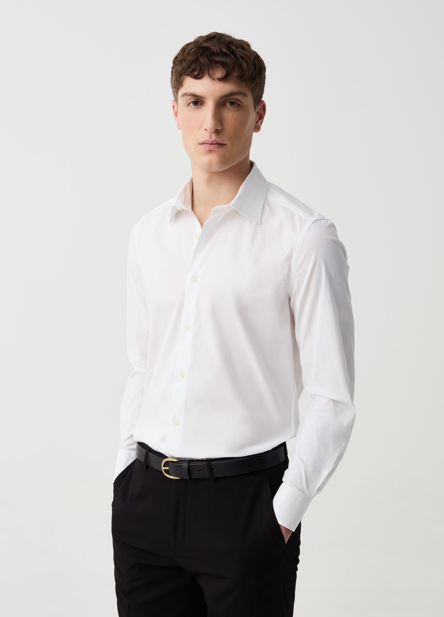 Camicia slim fit stretch