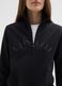 Black regular fit cotton blend sweatshirt with logo and glitter_3