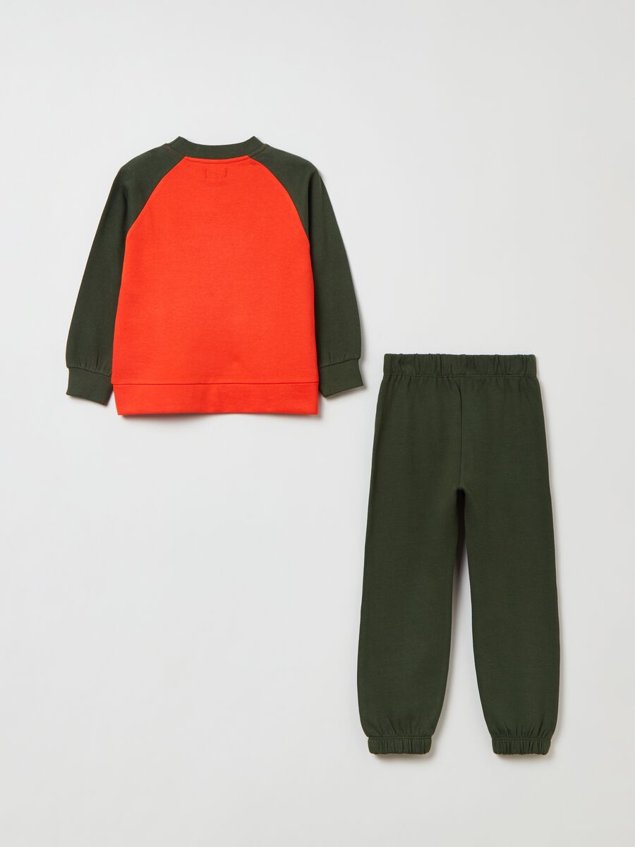 Jogging set in felpa con stampa_1
