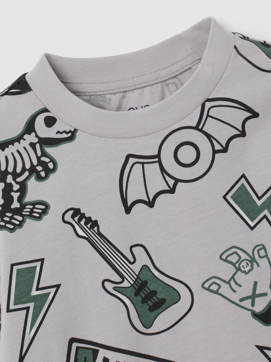 Maglia da bambino in puro cotone grigia regular fit_2