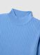 Maglione a collo alto azzurro in maglia a coste_5