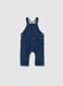 Baby blue cotton dungarees regular fit_0