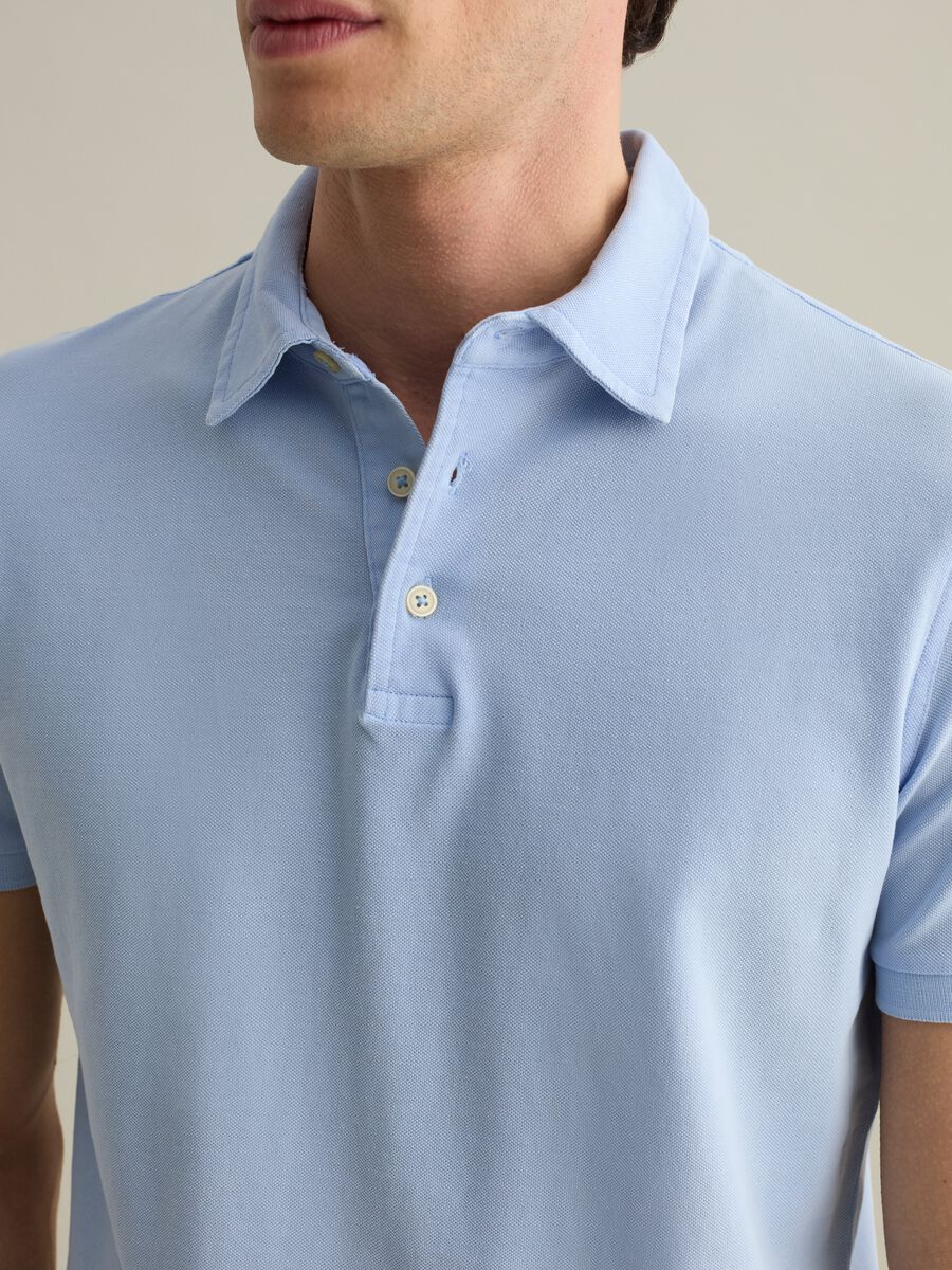 Cotton pique polo shirt_3