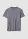 Grey pure cotton short sleeve T-shirt regular fit_4