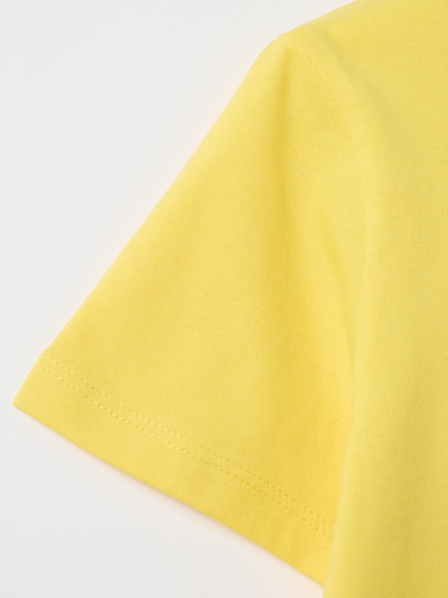 Solid colour T-shirt in organic cotton_2
